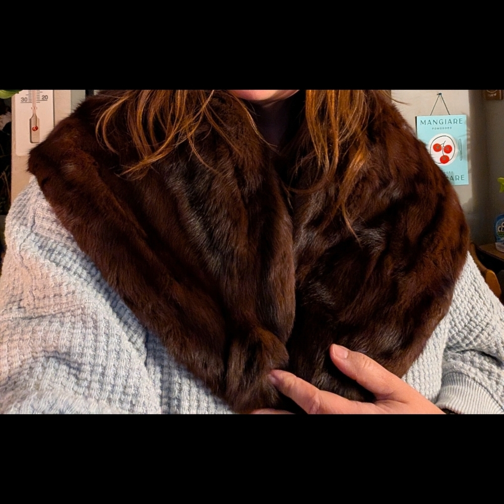Luxurious Brown Fur Stole